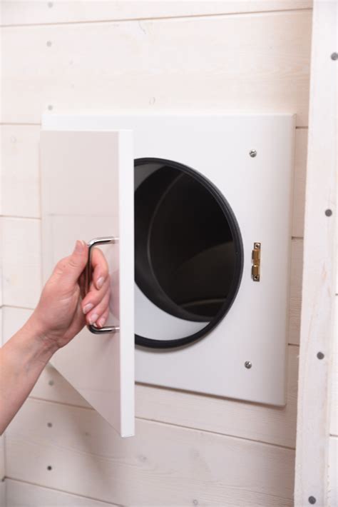 u0003It also allows electrically locking the hopper doors for chute maintenance or interlocking when one of the doors is open. . Laundry chute door
